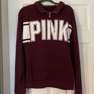 PINK quart-zip